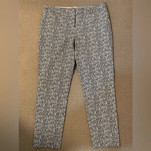 Katherine Barclay of Montreal black and white abstract print ankle pant size 10